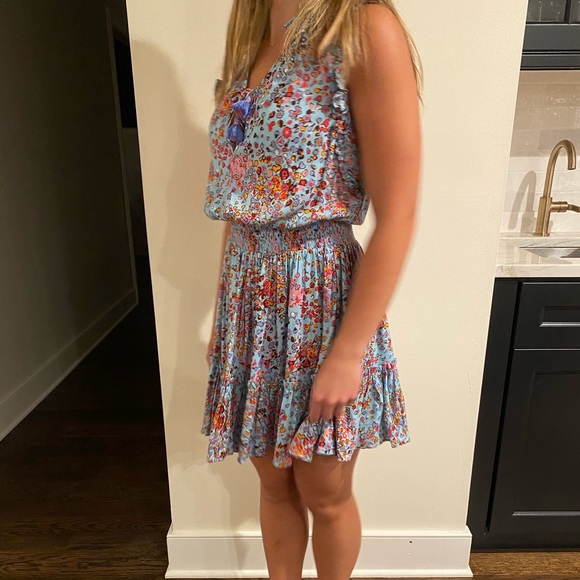 Poupette St. Barth Clara Tiered Tie Neck Dress - Picture 11 of 11